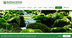 Desktop Screenshot of hufeland.com